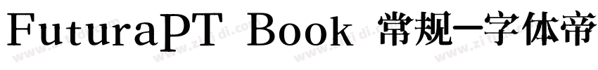 FuturaPT Book 常规字体转换